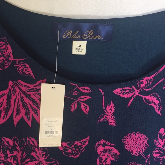 Blue Rain Floral Dress M, NWT - Picture 2 of 4